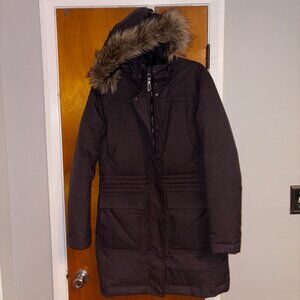 ✨LOLE Long Winter Parka w/ Faux Fur Hood🖤 Size L✨